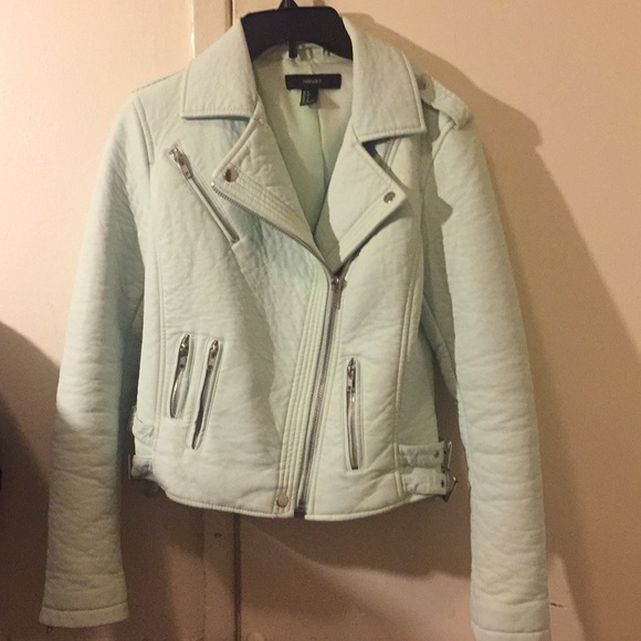 Teal Leather Jacket - Picture 2 of 6